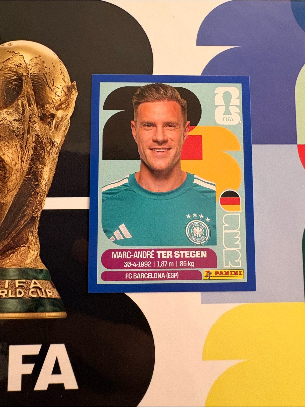 Panini FIFA World Cup 2026 Marc-André ter Stegen Sticker GER 2 Blue Parallel